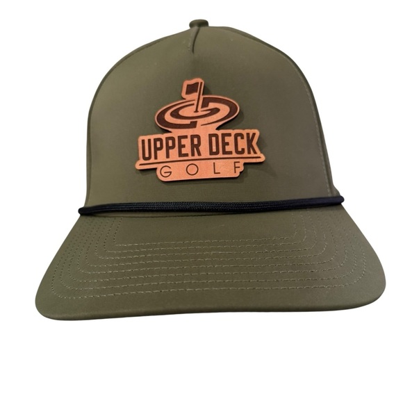 Branded Bills Performance 545 Raised Logo Olive Green Snap Back Trucker Hat Rope - Picture 1 of 7